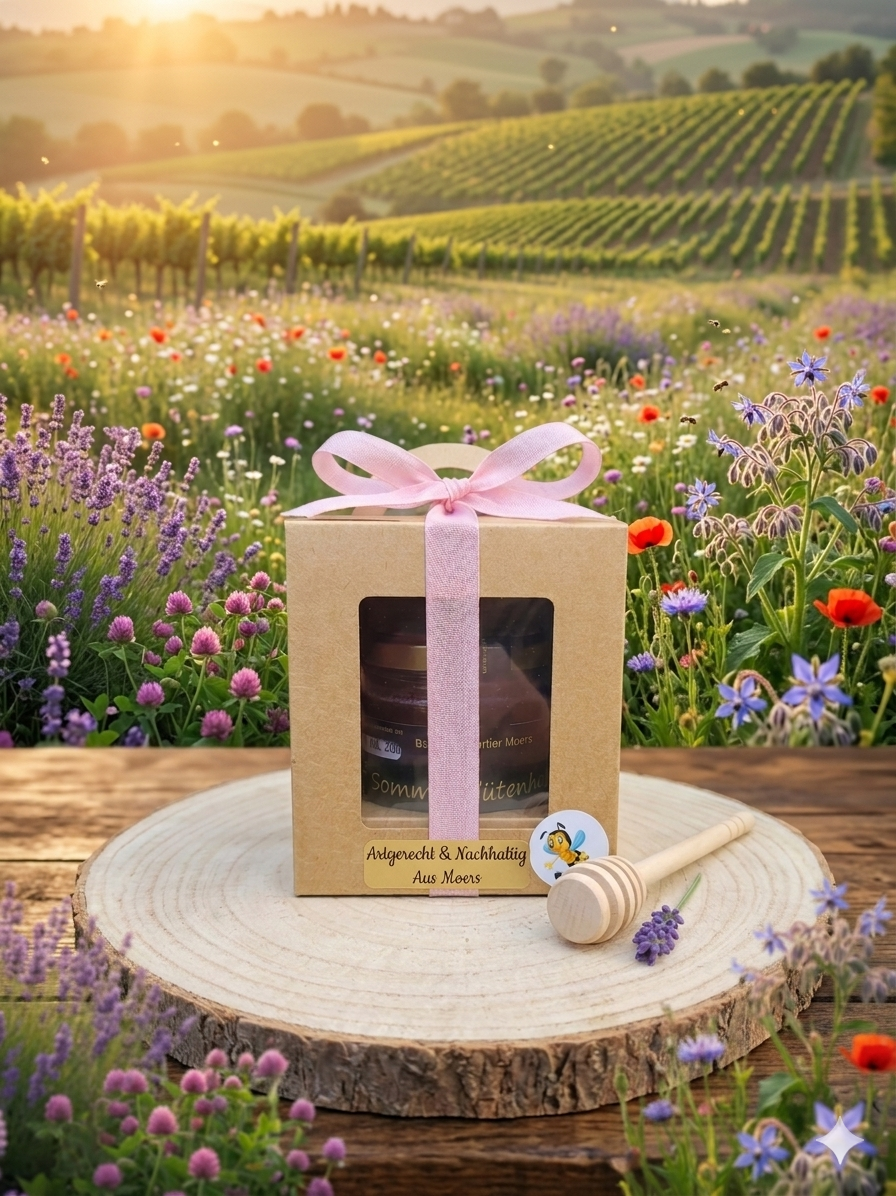 Das perfekte Geschenk aus Moers: Unser neues Bienenquartier Geschenk-Set