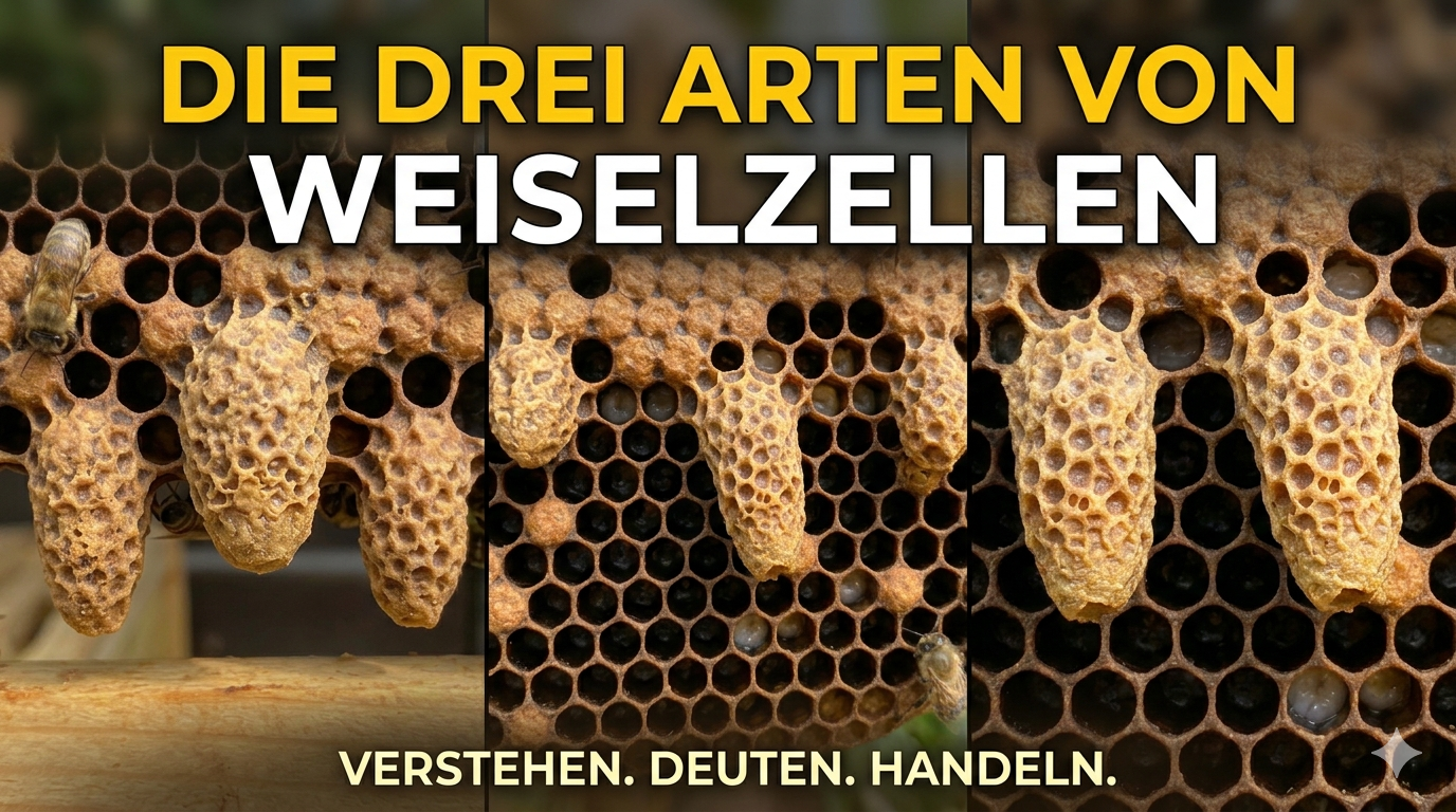 Das Rätsel der „Erdnuss“: Die 3 Arten von Weiselzellen richtig bestimmen