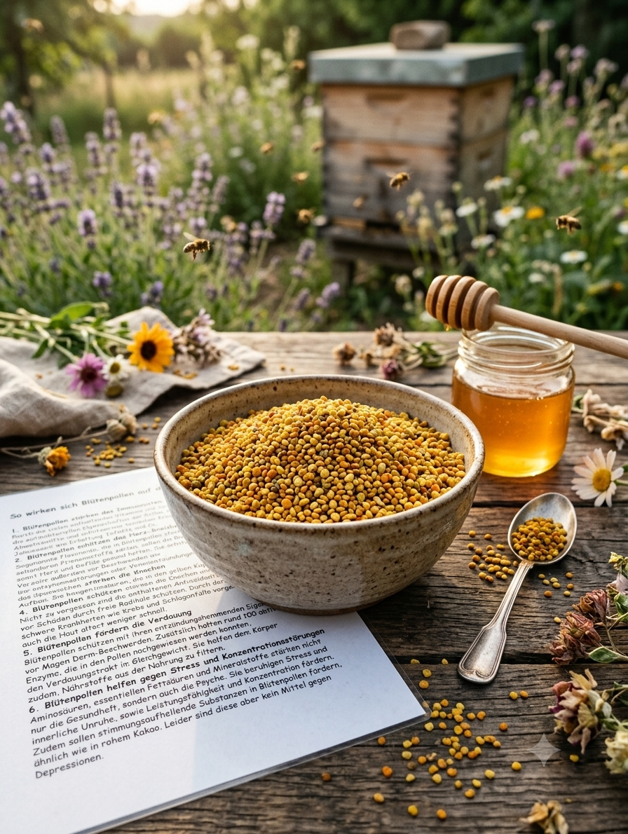 Das Gold der Bienen: 6 Gründe, warum Blütenpollen ein echtes Superfood sind